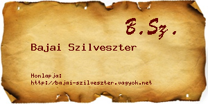 Bajai Szilveszter névjegykártya